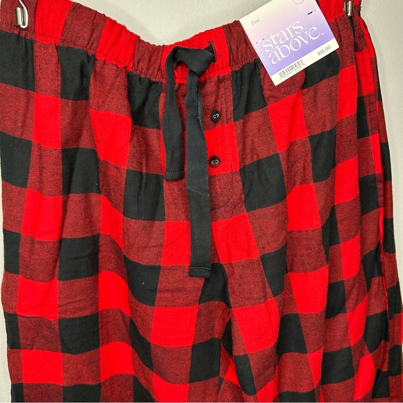 Stars Above Plaid Checkered Pajama Pants - Picture 3 of 4